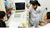 Image photograph of physiological examination training