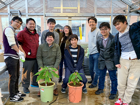 Cacao planting by 2019 laboratory students