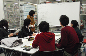 Photo of group study room on the 2nd floor