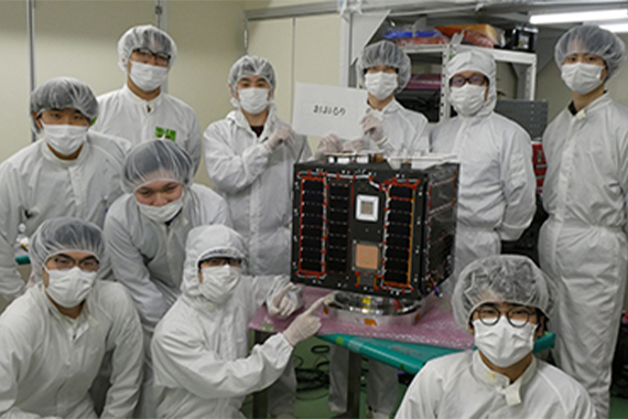 Development of a small artificial satellite produced in Tochigi Prefecture
