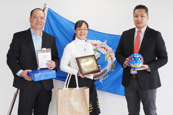 Professor Nakayama was appointed as an honorary tourism ambassador by the Mariana Tourism Bureau.
